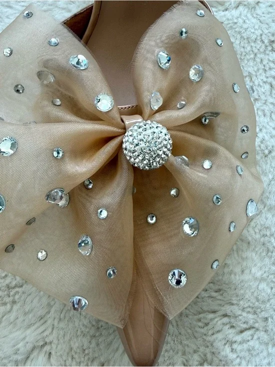 NEW!!! Jeffrey Campbell women heel mules size with bow 9 US - Picture 3 of 6